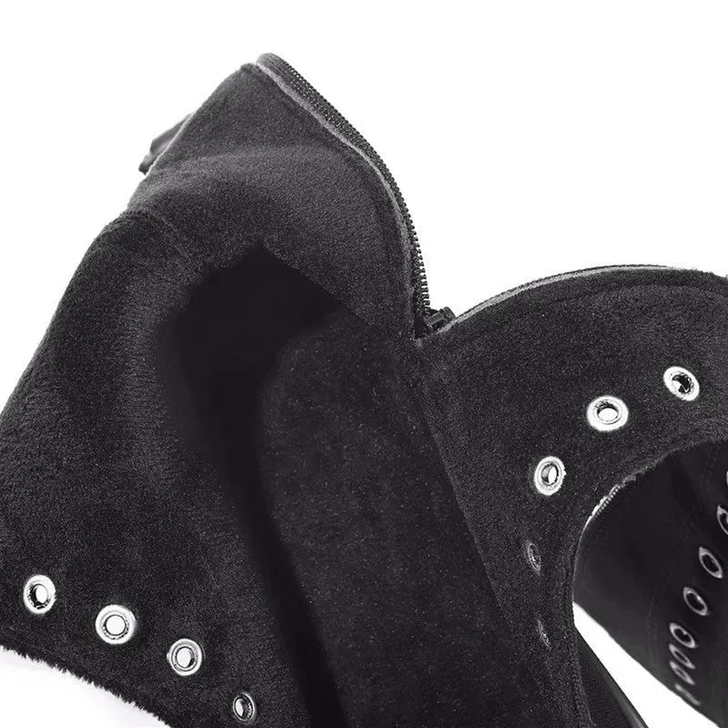 Five Pointed Star Canvas Boots - Bellarte Enchanté Five Pointed Star Canvas Boots